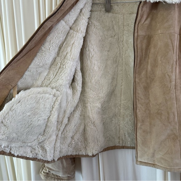 Sonoma Goods for Life 90s Brown Teddy Jacket Shearling Collar Y2K Vintage XL - Picture 4 of 6